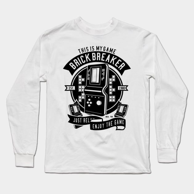 Classic Brick Breaker Long Sleeve T-Shirt by Z1